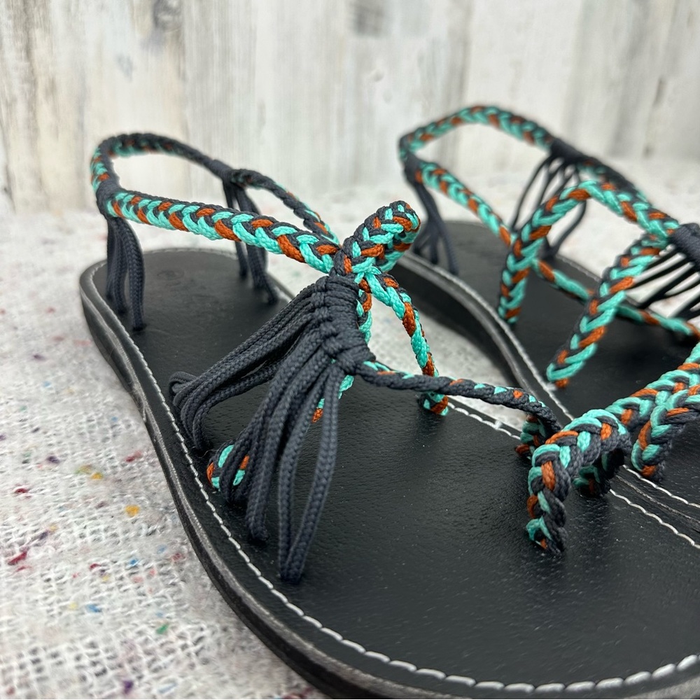 Plaka | Multicolored Rope Sandal - Picture 2 of 9